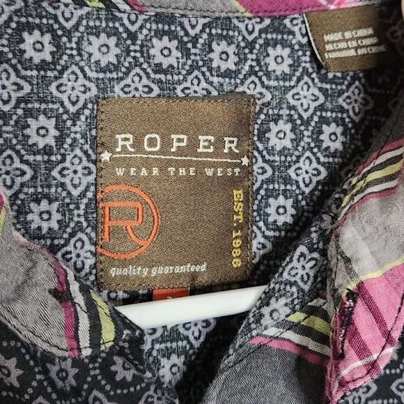 Roper Men's Western Dress Shirt Size Large - Picture 5 of 10